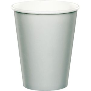 Cups - 9 oz Hot or Cold, Silver