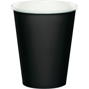 Cups - 9 oz Hot or Cold, Black