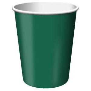 Cups - 9 oz Hot or Cold, Hunter Green