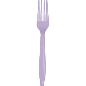 Heavy Duty Plastic Forks, Lavender
