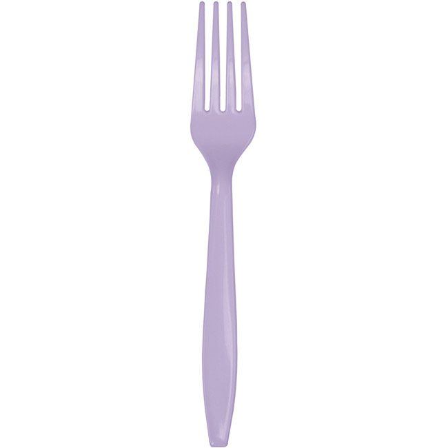 Heavy Duty Plastic Forks, Lavender