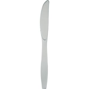 Heavy Duty Plastic Knives, Silver