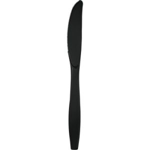 Heavy Duty Plastic Knives, Black