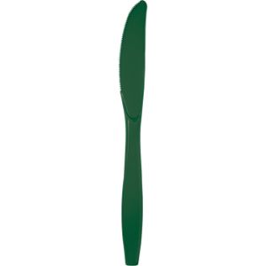 Heavy Duty Plastic Knives, Hunter Green