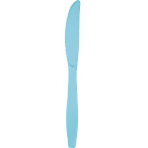 Heavy Duty Plastic Knives, Pastel Blue
