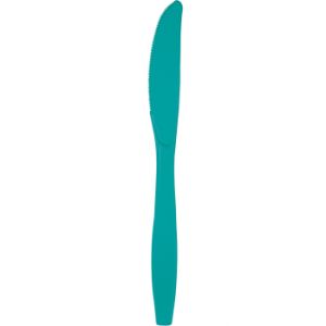 Heavy Duty Plastic Knives, Teal