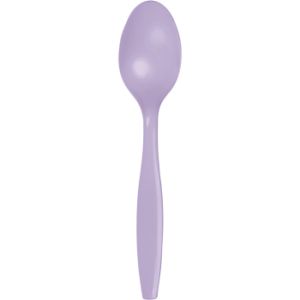 Heavy Duty Plastic Spoons, Lavender