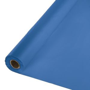 Plastic Table Cover 100-foot Roll, True Blue