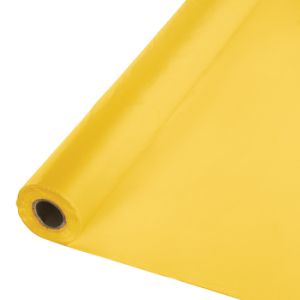 Plastic Table Cover 100-foot Roll, School Bus Yellow