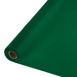 Plastic Table Cover 100-foot Roll, Hunter Green