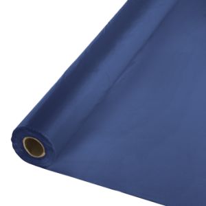 Plastic Table Cover 100-foot Roll, Navy Blue