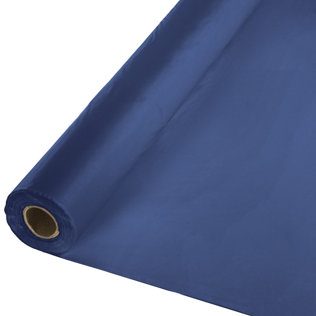 Navy Blue Plastic Tablecloth 100foot Roll Navy Blue