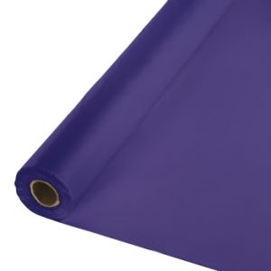 Plastic Table Cover 100-foot Roll, Purple