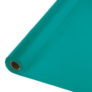 Plastic Table Cover 100-foot Roll, Teal