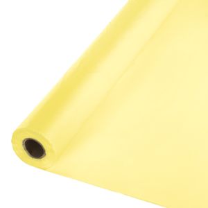 Plastic Table Cover 100-foot Roll, Yellow