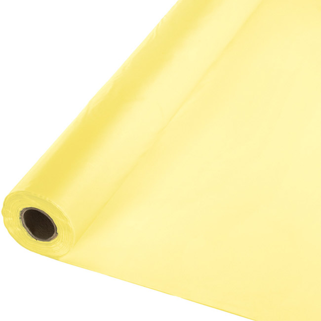 Yellow Plastic Tablecloth 100foot Roll Banquet Table Cover Rolls
