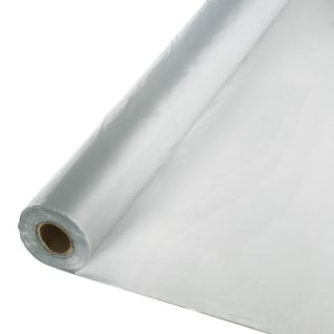 Plastic Table Cover 100-foot Roll, Silver