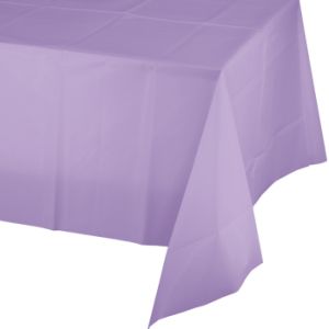 Plastic Banquet Table Cover, Lavender
