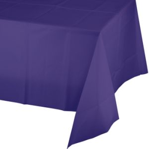 Plastic Banquet Table Cover, Purple