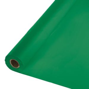 Plastic Table Cover 100-foot Roll, Green