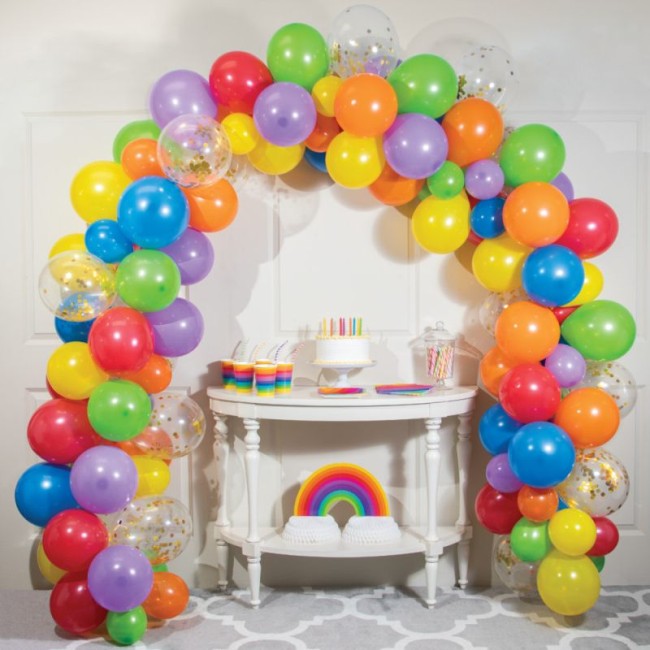 Solid Color Balloons and Balloon Arches
