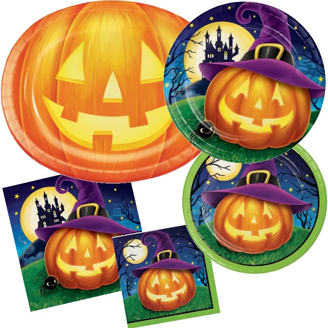Halloween October Eve Paper Plates & Napkins