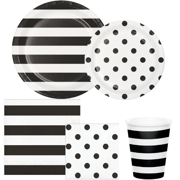Black Dots and Stripes