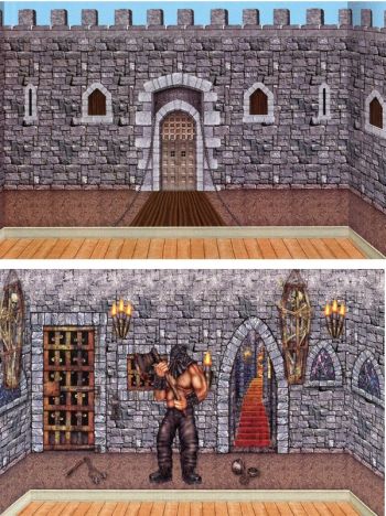 Medieval Castle Stonewall Backdrop Insta-Theme