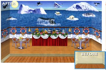 Ocean Paradise Cruise Ship Decorations