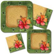 Luau Paper Plates & Napkins