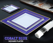 Squares & Tuxedo  Plastic Dinnerware