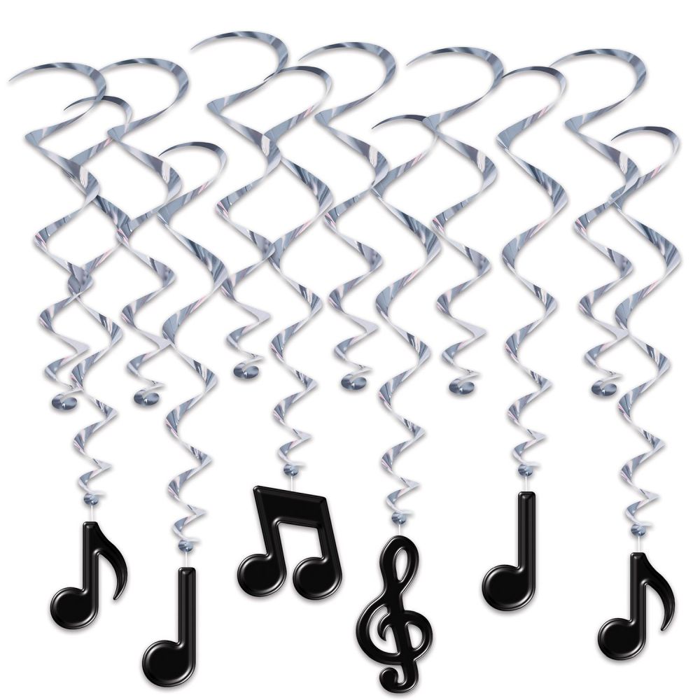 Musical Notes Hanging Whirl Decorations #2: Party at Lewis Elegant ...