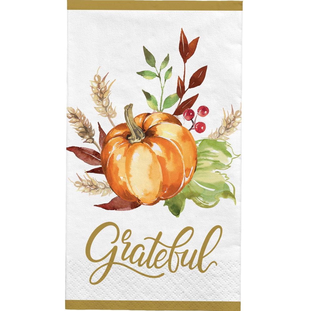 Thanksgiving Grateful Day Guest Dinner Napkins Party at Lewis Elegant