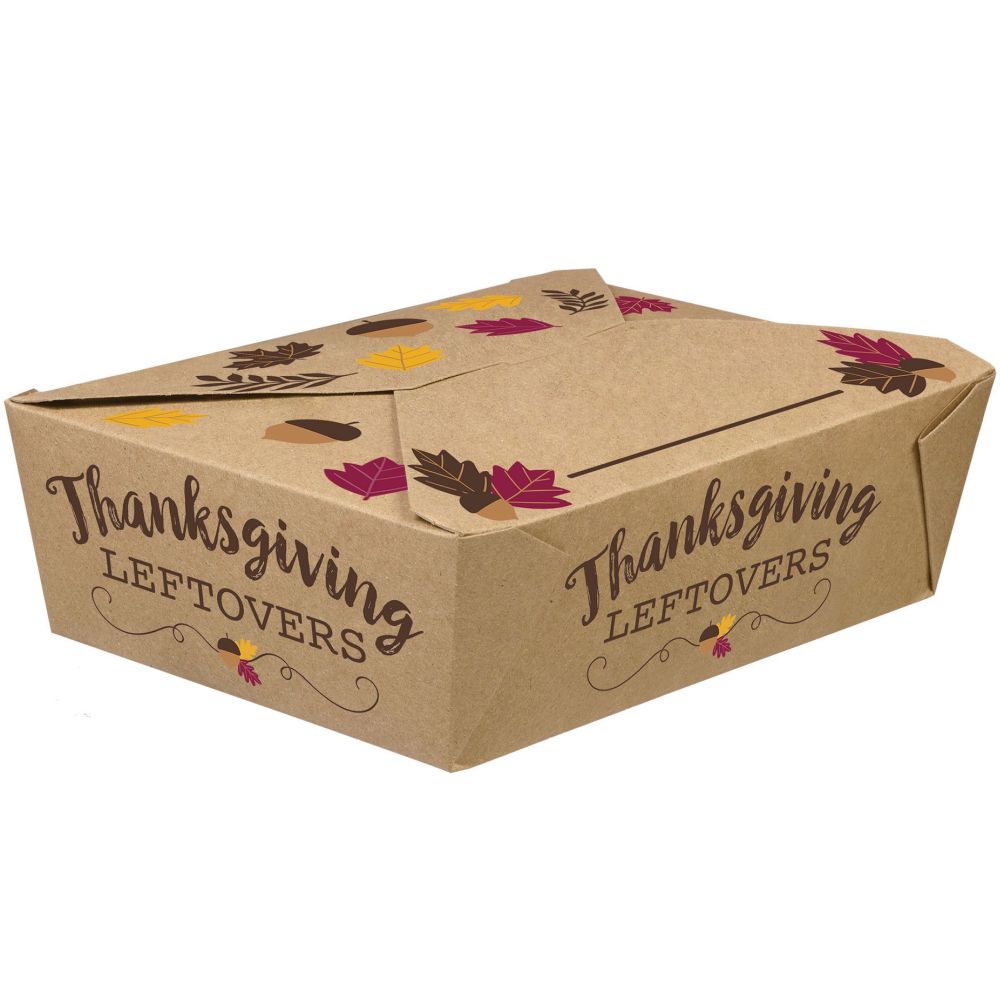 Thanksgiving Foldable To Go Paper Boxes Party at Lewis Elegant Party