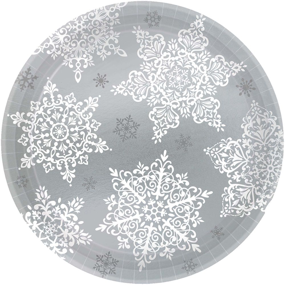 Snowflake Shining Season 7inch Plates Bulk Pack Party at Lewis