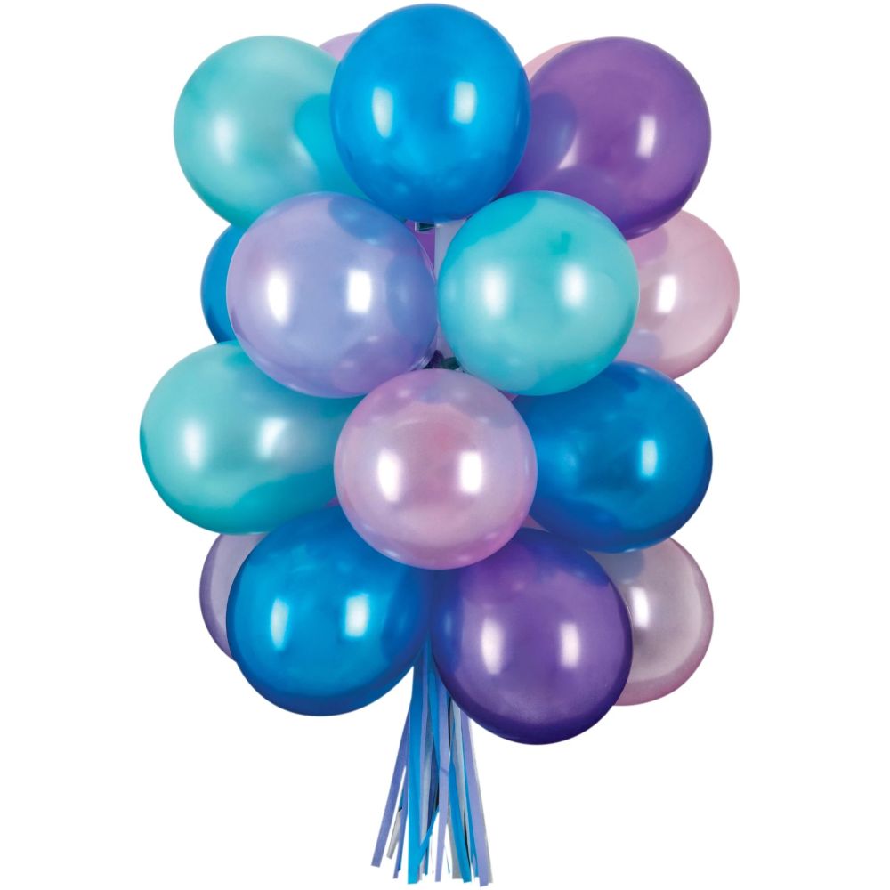 Cosmic Pearl AirFilled Latex Balloon Chandelier w/ Tassel Party at
