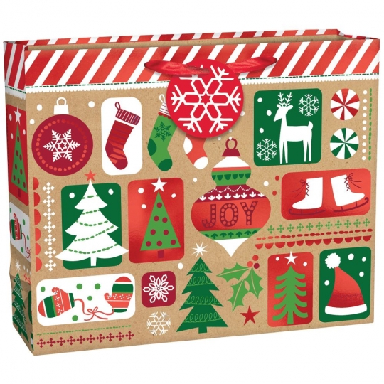 Jumbo Plastic Christmas Bags - Box & Wrap