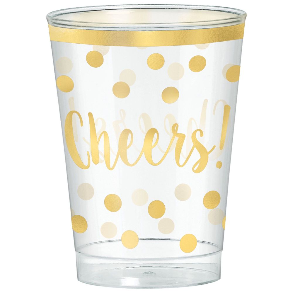 Cheers Premium 10 oz Plastic Glasses Party at Lewis Elegant Party