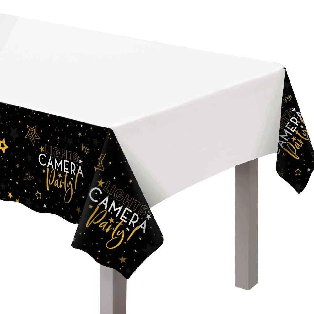 Tablecloth Raffle Awards Night Plastic Tablecloth: Party at Lewis Elegant Party Supplies ...