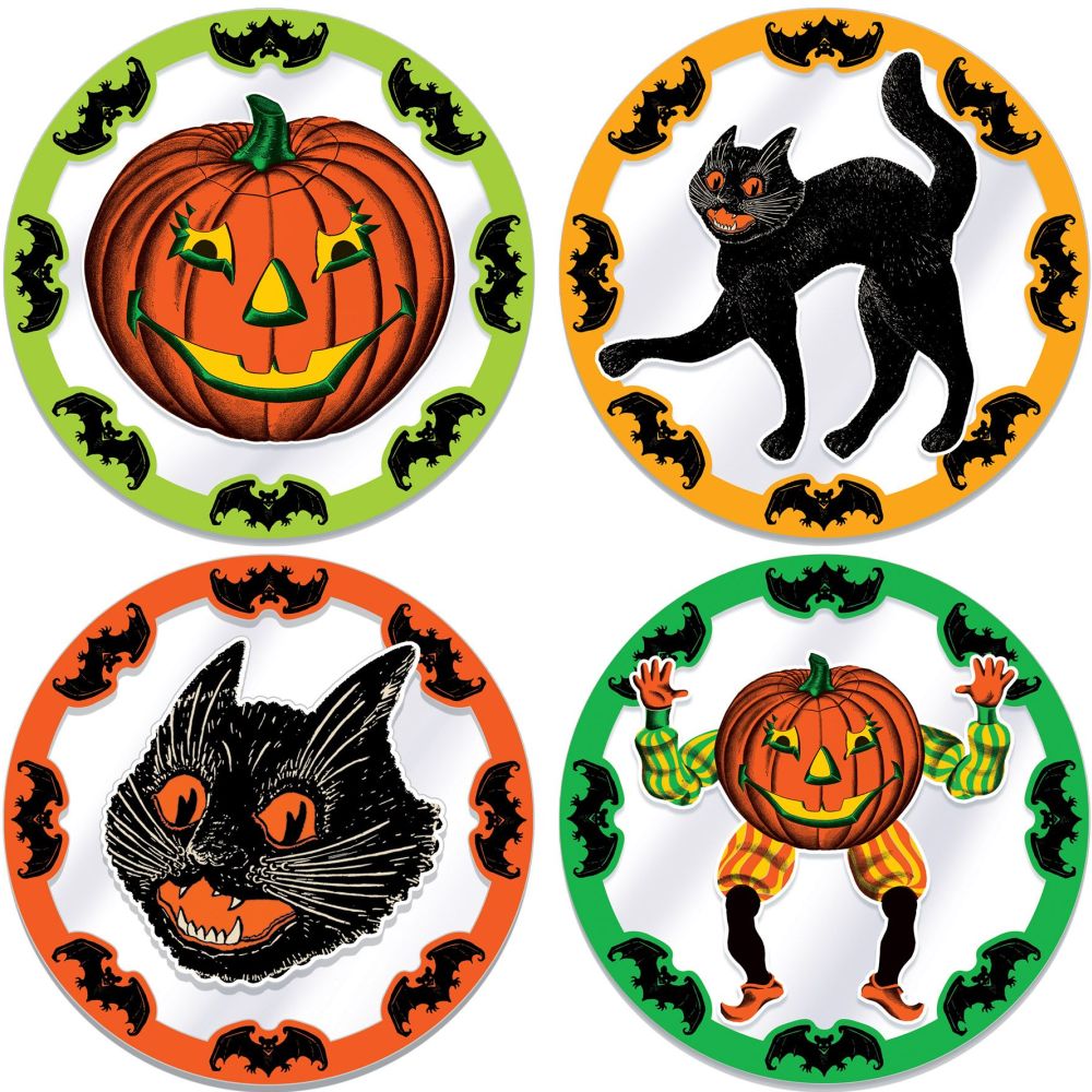 Vintage Halloween Plastic Placemats Party at Lewis Elegant Party