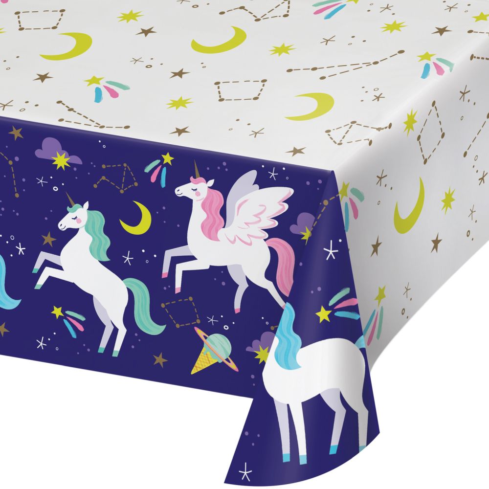 Unicorn Galaxy Paper Tablecloth Party at Lewis Elegant Party Supplies