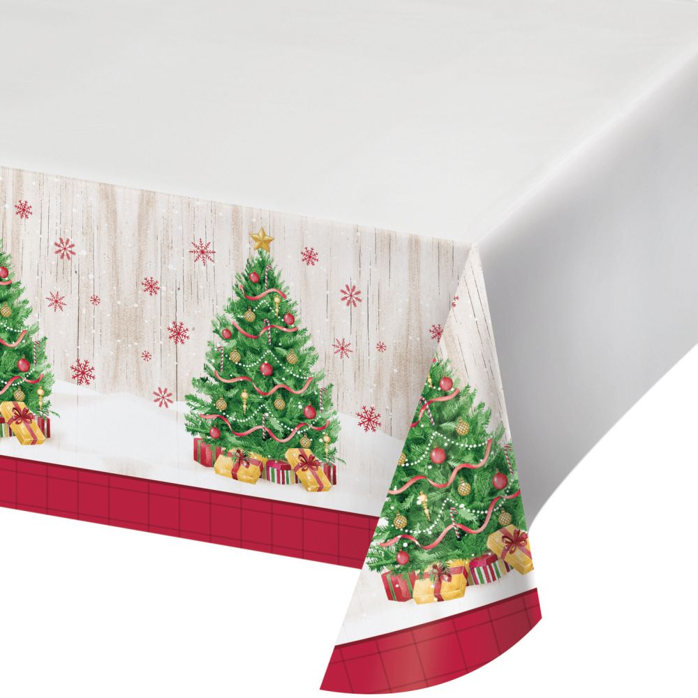 Vintage Christmas Paper Tablecloth Party at Lewis Elegant Party