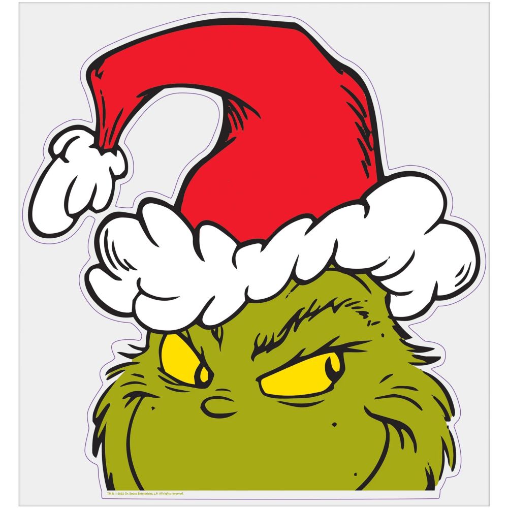 Peeping Grinch Window Cling Party at Lewis Elegant Party Supplies