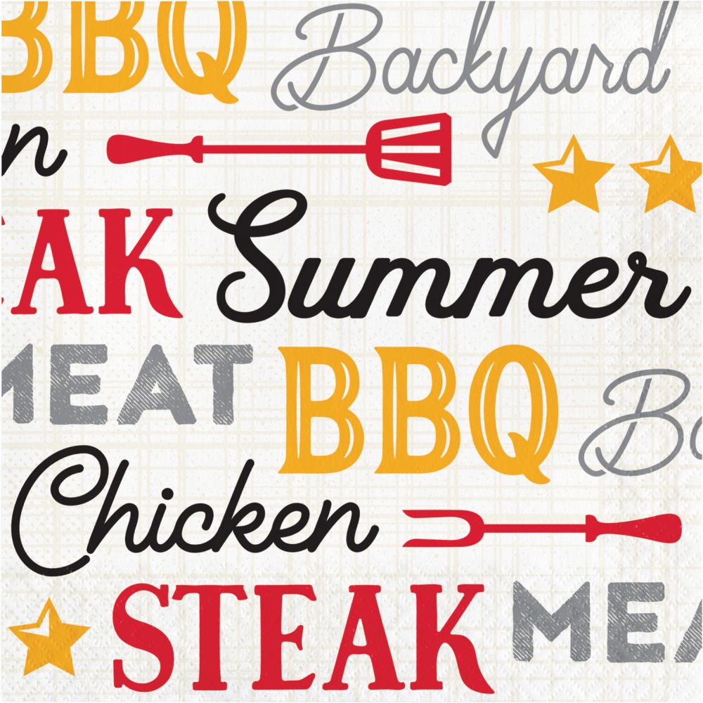 BBQ Gingham Lunch Napkins Party at Lewis Elegant Party Supplies