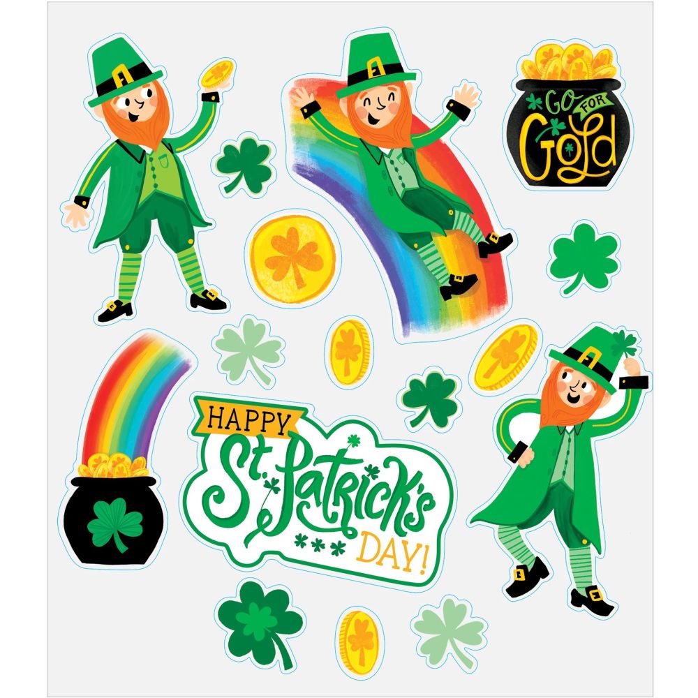 Happy St. Patrick's Day Window Clings Party at Lewis Elegant Party