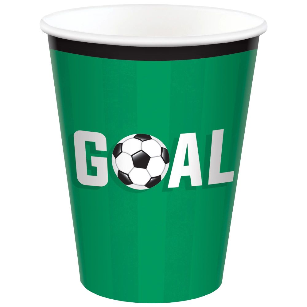 Soccer Corner Kick 12 oz Paper Cups: Party at Lewis Elegant Party ...