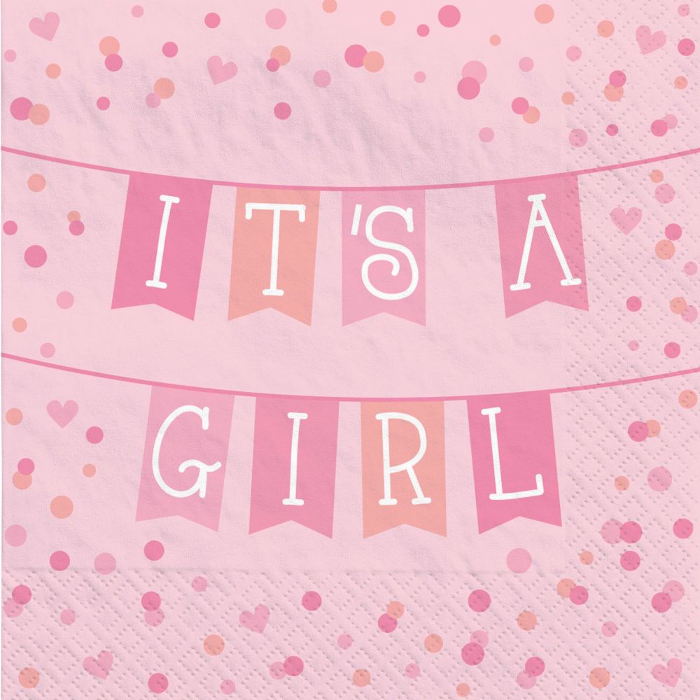Boho Birthday Girl Small Napkins (Pack Of 16)