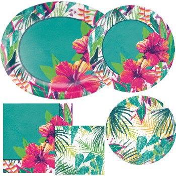 Island Tropics Paper Plates and Napkins