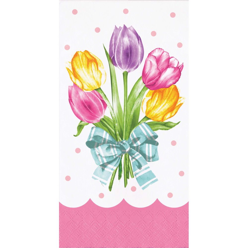 Trendy Tulips Guest Dinner Napkins: Party at Lewis Elegant Party ...