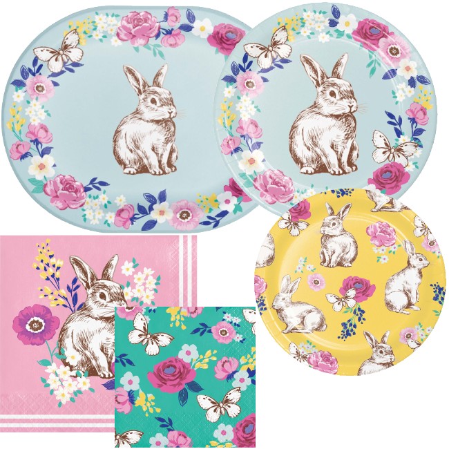 Sights Of Spring Paper Plates and Napkins